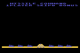 Missile Command Title Screen